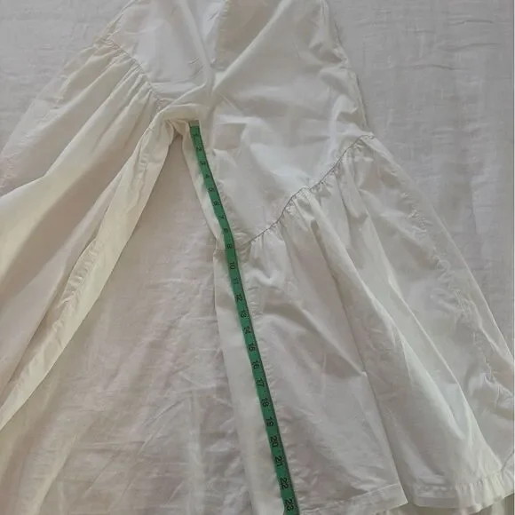 Anthropologie Corfu Ivory Wide Leg Pants, White Size 4 - Picture 6 of 9